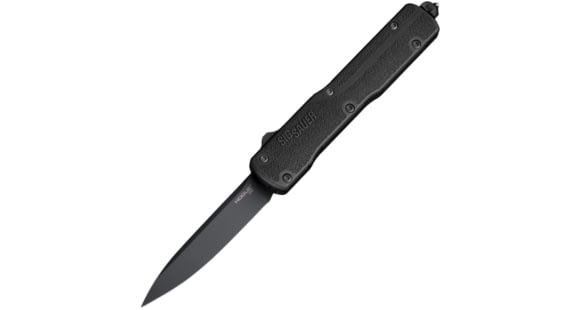 Image of Hogue Sig Counterstrike Out the Front 3.35in Automatic Folding Knife, Drop Point Blade, Black, 36970
