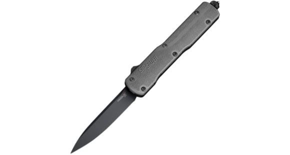 Image of Hogue Sig Counterstrike Out the Front 3.35in Automatic Folding Knife, Drop Point Blade, Grey, 36972