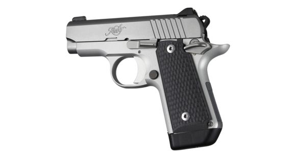 Image of Hogue Kimber Micro .380 Ambidextrous Grip, Piranha, G10, Black, 40129