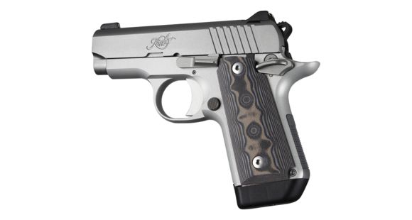 Image of Hogue Kimber Micro .380 Ambidextrous Grip, Smooth, G10, Black/Grey, 40147