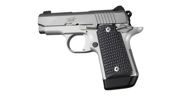 Image of Hogue Kimber Micro 9 Ambidextrous Grip, Piranha, G10, Black, 39129