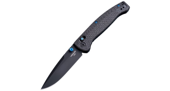Image of Hogue Mysto Collectors Folding Knife, 3.4in, CPM MagnaCut Stainless Steel, Clip Point, Black Carbon Fiber Handle, 24492-LIM