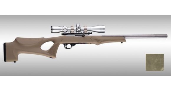 Image of Hogue Ruger 10/22 Tactical OverMolded Stock w/ .920 Barrel Channel, Ghillie Earth, 22970