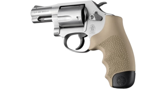 Image of Hogue Round Butt Centennial/Metal Bodyguard Rubber Smith &amp; Wesson J-Frame Revolver Mono Revolver Grip, Flat Dark Earth, 60003