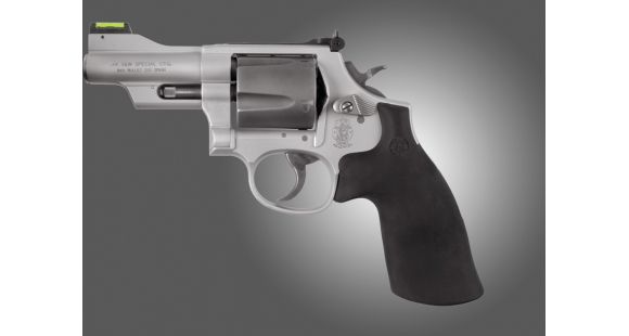 Image of Hogue Rubber Conversion Grip - S&amp;W K or L Frame Round Butt, NO Finger Grooves 19012