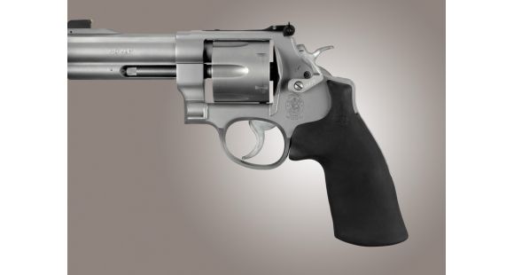 Image of Hogue Rubber Conversion Grip - S&amp;W N Round Butt Rubber, NO Finger Grooves 25012