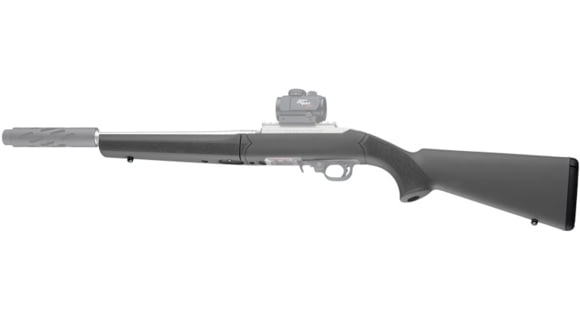 Image of Hogue Ruger 10-22 Takedown Rubber Overmolded Stock w/ Standard Barrel Channel, Slate Grey, 21242