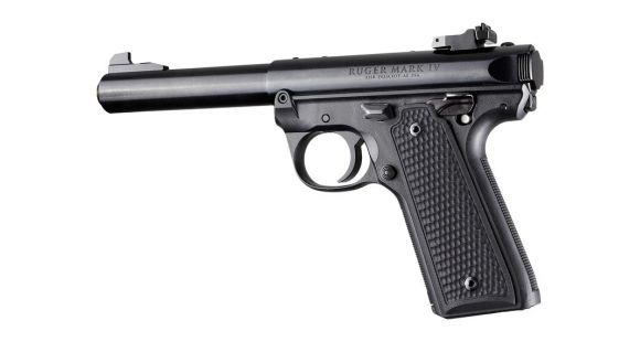 Image of Hogue Ruger 22/45 MK IV Handgun Grip, Piranha, G10, Black, 79129