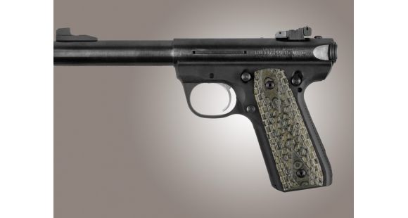 Image of Hogue Ruger 22/45 RP Chain Link G-10 - G-Mascus Green 82108