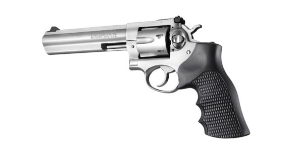 Image of Hogue Ruger GP100/Super Redhawk Grip with Finger Grooves, Piranha, G10, Black, 80139