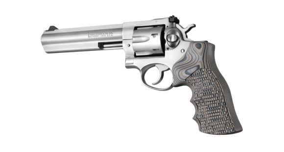 Image of Hogue Ruger GP100/Super Redhawk Grip with Finger Grooves, Piranha, G10 - G-Mascus, Dark Earth, 80737