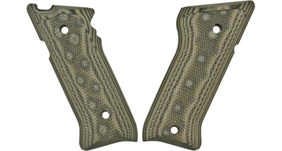 Image of Hogue Ruger MK II / MK III Checkered G-10 - G-Mascus OD Green Camo 82178