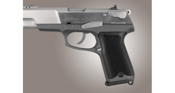 Image of Hogue Ruger P85 - P91 Checkered G-10 - Solid Black 85179