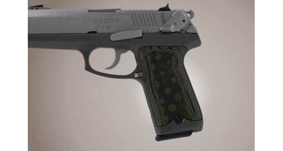 Image of Hogue Ruger P94 Checkered G-10 - G-Mascus OD Green Camo 94178