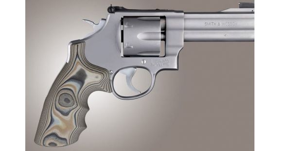 Image of Hogue S&amp;W N Frame Round Butt Conversion Finger Grooves Smooth G10, G-Mascus Dark Earth 25767