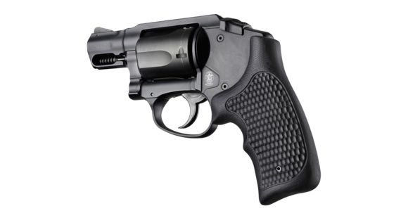 Image of Hogue S&amp;W Bodyguard .38 Bantam Finger Groove Piranha Grip G10, Solid Black 61129
