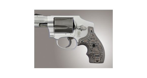 Image of Hogue S&amp;W J Frame Round Butt Grip, Bantam Piranha G-10 G-Mascus Dark Earth 82307