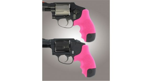 Image of Hogue S&amp;W J Frame Round Butt Grip, Centennial/Body Guard Rubber, Tamer Grip, Pink 82287