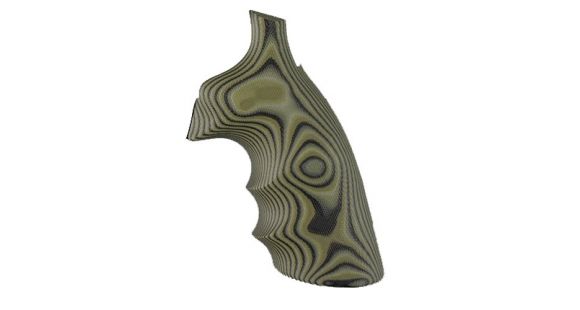 Image of Hogue S&amp;W K&amp;L Conversion Finger Grooves Frame Round Butt Grip, G10 G-Mascus Green 190644