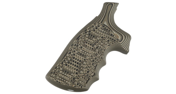 Image of Hogue S&amp;W N Frame Square Butt Grip, Finger Grooves, Piranha, G10 - G-Mascus, Green Lava, 29138