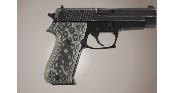 Image of Hogue SIG Sauer P220 American G-10 - G-Mascus Black/Gray 20167-BLKGRY
