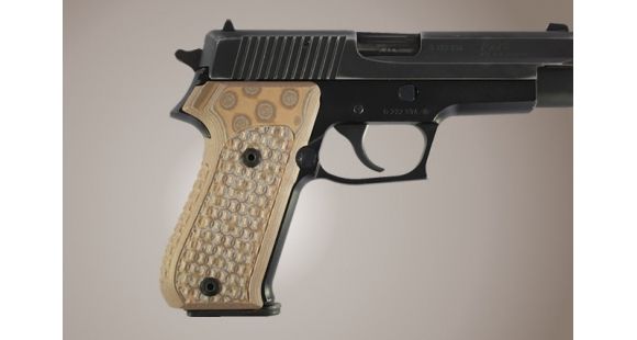 Image of Hogue SIG Sauer P220 American Chain Link G-10 - G-Mascus Tan 20117-TAN