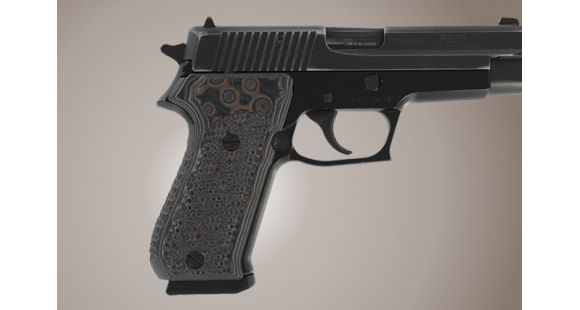 Image of USED Hogue SIG Sauer P220 American Piranha Grip G-10, G-Mascus Black/Gray 20137-BLKGRY, EDEMO1, Used, Condition Fair