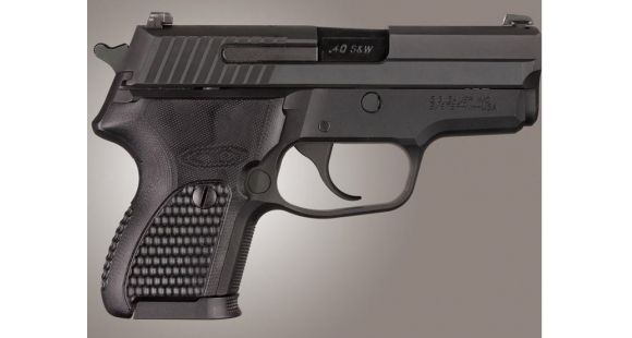 Image of Hogue SIG Sauer P224 DA/SA Piranha Grip G10, Solid Black, Screws And Bushings Included, Black 22139