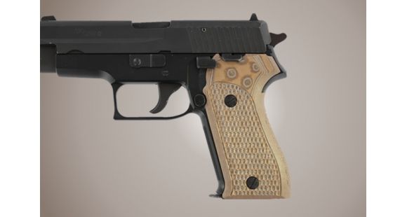Image of Hogue SIG Sauer P225 Piranha Grip G-10 - G-Mascus Tan 27137-TAN
