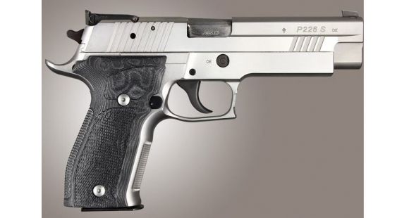 Image of Hogue SIG Sauer P226 DA/SA Allround Checkered G10, G-Mascus Black, Black 23759