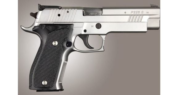 Image of Hogue SIG Sauer P226 DA/SA Allround Piranha Grip G10, Solid Black, Black 23129
