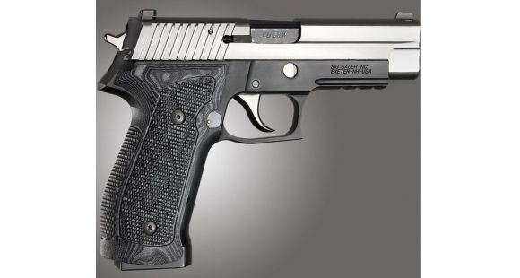 Image of Hogue SIG Sauer P226 DA/SA Magrip Piranha Grip G10, G-Mascus Black, Black 23739