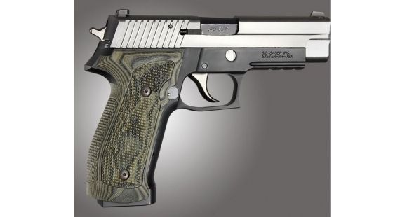 Image of Hogue SIG Sauer P226 DA/SA Magrip Piranha Grip G10, G-Mascus Green, Green 23138