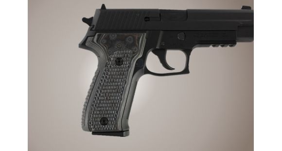 Image of Hogue SIG Sauer P226 Piranha Grip G-10 - G-Mascus Black/Gray 26137-BLKGRY