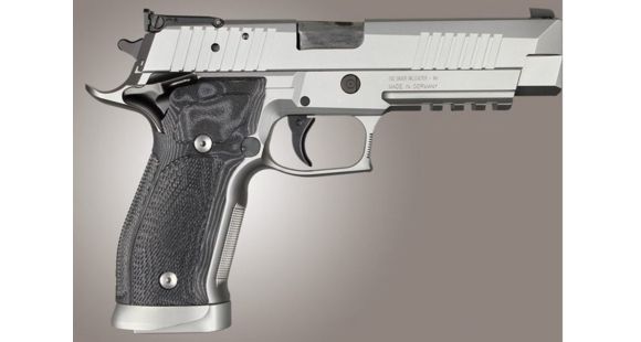 Image of Hogue SIG Sauer P226 SAO X5 X6 Checkered G10, G-Mascus Black, Black 33779