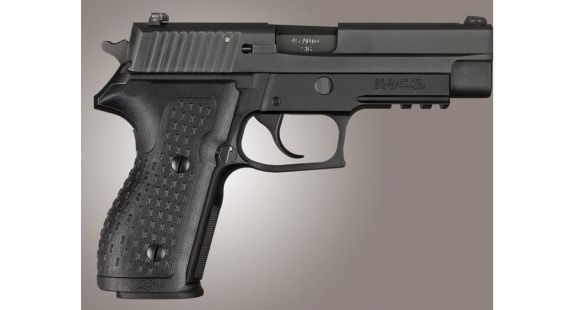 Image of Hogue SIG Sauer P227 DA/SA Chain Link G10, Solid Black, Screws And Bushings Included, Black 47119