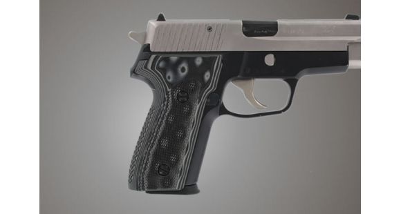 Image of Hogue SIG Sauer P228 P229 Checkered G-10, G-Mascus Black/Gray 28177-BLKGRY