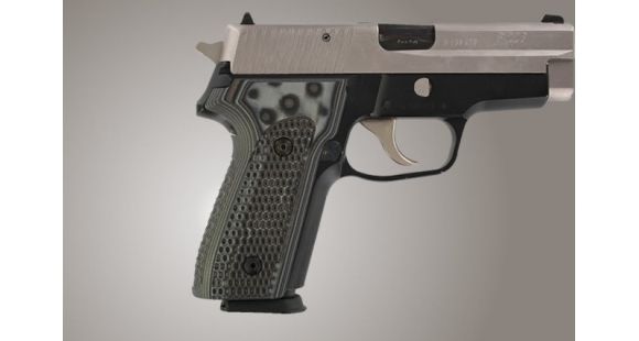 Image of Hogue SIG Sauer P228 P229 Piranha Grip G-10 - G-Mascus Black/Gray 28137-BLKGRY