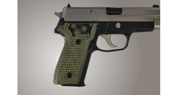 Image of Hogue SIG Sauer P228 P229 Piranha Grip G-10, G-Mascus Green 28138
