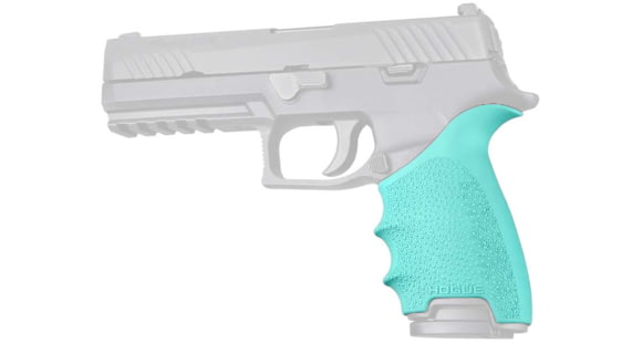 Image of Hogue SIG Sauer P320 Full Size HandALL Beavertail Grip Sleeve, Aqua, 17604