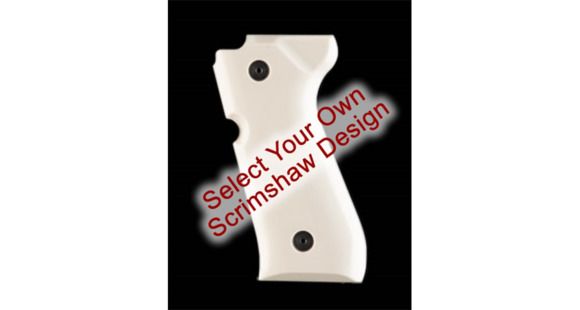 Image of Hogue Smooth Ivory Polymer Grip, Beretta 92 - Custom Image Combination 92050
