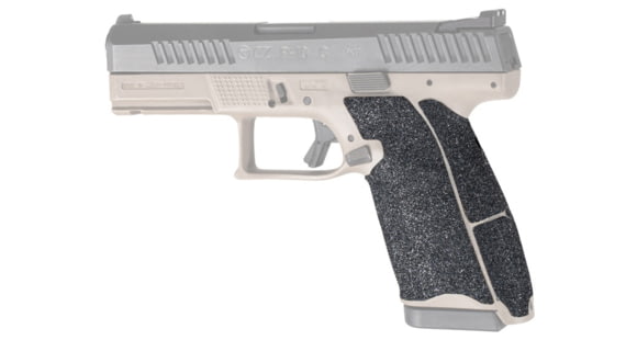 Image of Hogue Wrapter Grit 9mm Adhesive Pistol Grip, CZ P10 C, Black, 17839