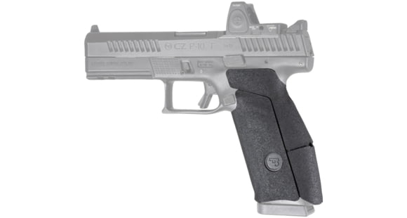 Image of Hogue Wrapter Rubber 9mm Adhesive Pistol Grip, CZ P10 F, Black/Grain Texture, 17820