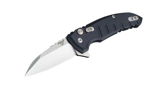 Image of Hogue X1-Microflip 2.75in Folder Wharncliffe Blade, Tumble Finish, Alum Frame, Matte Black, 24160