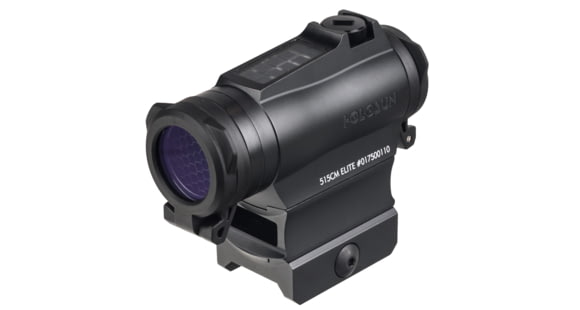 Image of Holosun Elite 1x, 2 MOA Dot/65 MOA Circle Dot Solar/Battery Micro Green Dot Sight, Black, HE515CM-GR Elite