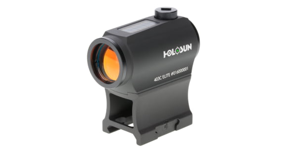Image of Holosun Elite 1x20mm, 2 MOA Dot Night Vision Compatible Solar/Battery Green Dot Sight, Black, HE403C-GR Elite