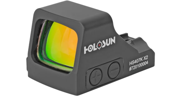 Image of Holosun HE407K-GD-X2 Reflex Red Dot Sight, 1x 0.58x0.77in, 6 MOA Dot, Black, HE407K-GD-X2