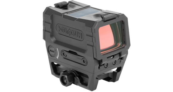 Image of Holosun AEMS-EVO-GD 1x 1.26x0.98 in Reflex Red Dot Sight, Gold 2 MOA Dot/65 MOA Circle, Black, AEMS-EVO-GD