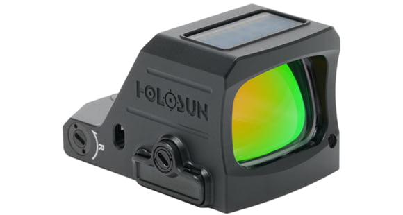 Image of Holosun HS407C-X3-GD 1x 0.91x0.67 in Reflex Red Dot Sight, Gold 2 MOA Dot, Black, HS407C-X3-GD