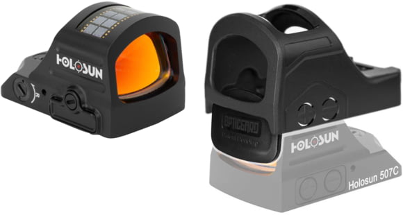 Image of Holosun HS407C-X2 with Black OpticGard Scope Cover